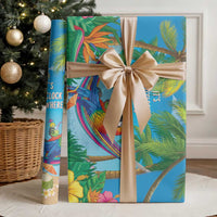 5 Oclock Somewhere Wrapping Paper Hawaii Parrots Cocktail Summer Beach Vibe LT9 - Polynesian Pride