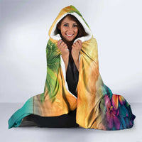 5 Oclock Somewhere Personalized Hooded Blanket Hawaii Parrots Plumeria Summer Vibe LT9 - Polynesian Pride