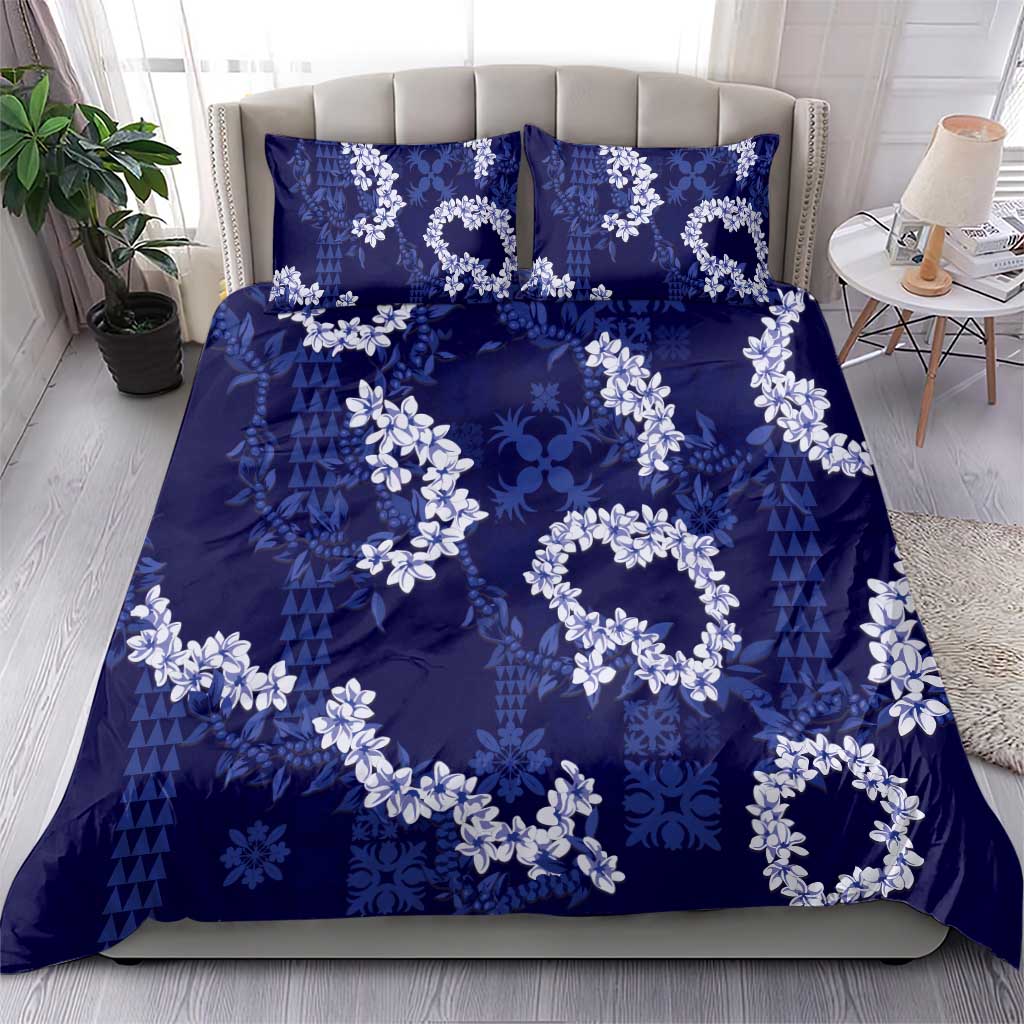 Mokihana Maile and Ilima Leis Bedding Set Uliuli Hawaiian Tapa Quilt Pattern LT9 - Polynesian Pride