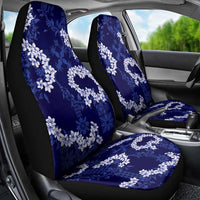 Mokihana Maile and Ilima Leis Car Seat Cover Uliuli Hawaiian Tapa Quilt Pattern LT9 - Polynesian Pride