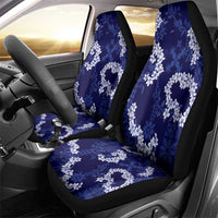 Mokihana Maile and Ilima Leis Car Seat Cover Uliuli Hawaiian Tapa Quilt Pattern LT9 - Polynesian Pride