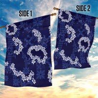 Mokihana Maile and Ilima Leis Garden Flag Uliuli Hawaiian Tapa Quilt Pattern LT9 - Polynesian Pride