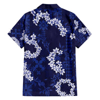 Mokihana Maile and Ilima Leis Hawaiian Shirt Uliuli Hawaiian Tapa Quilt Pattern LT9 - Polynesian Pride