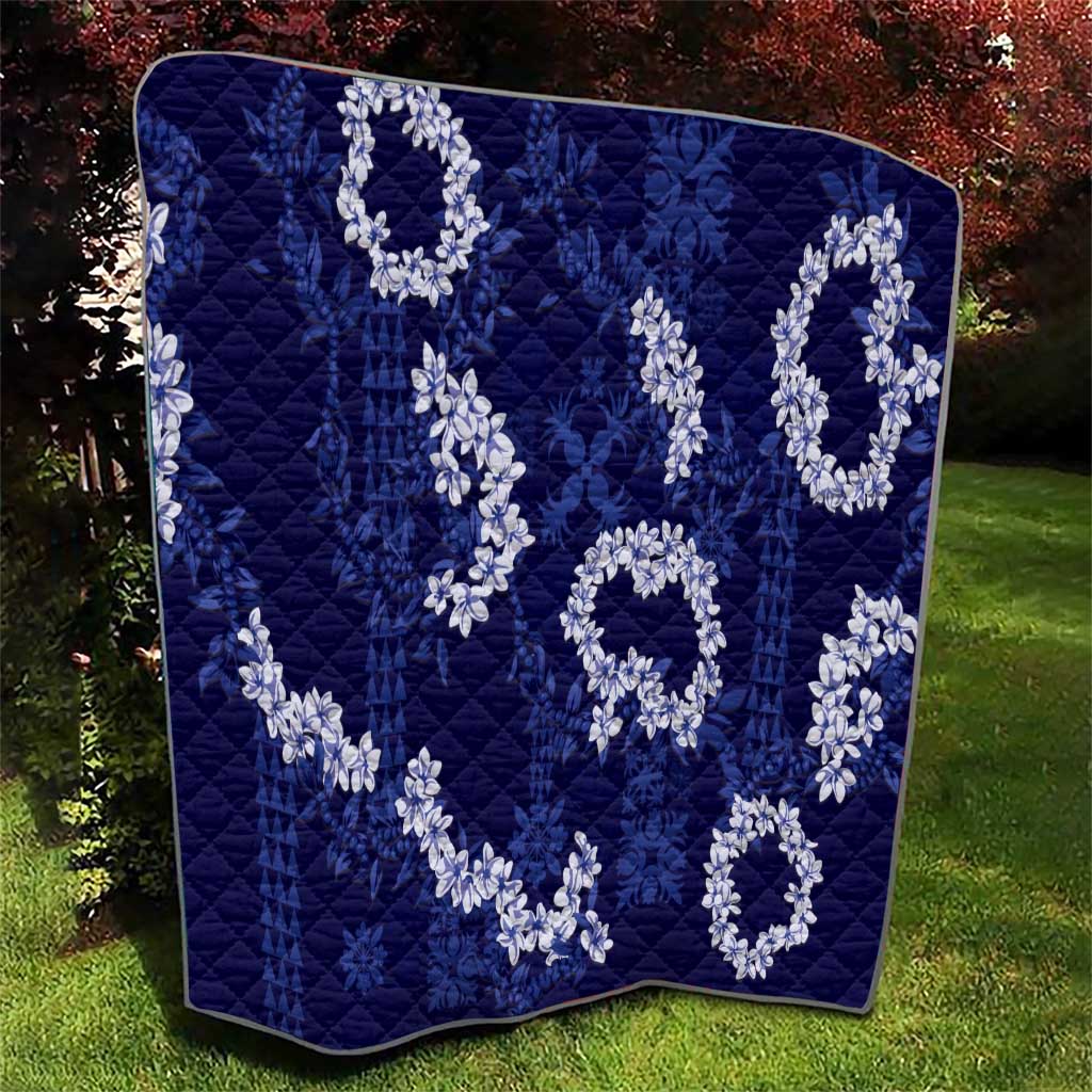 Mokihana Maile and Ilima Leis Quilt Uliuli Hawaiian Tapa Quilt Pattern LT9 - Polynesian Pride