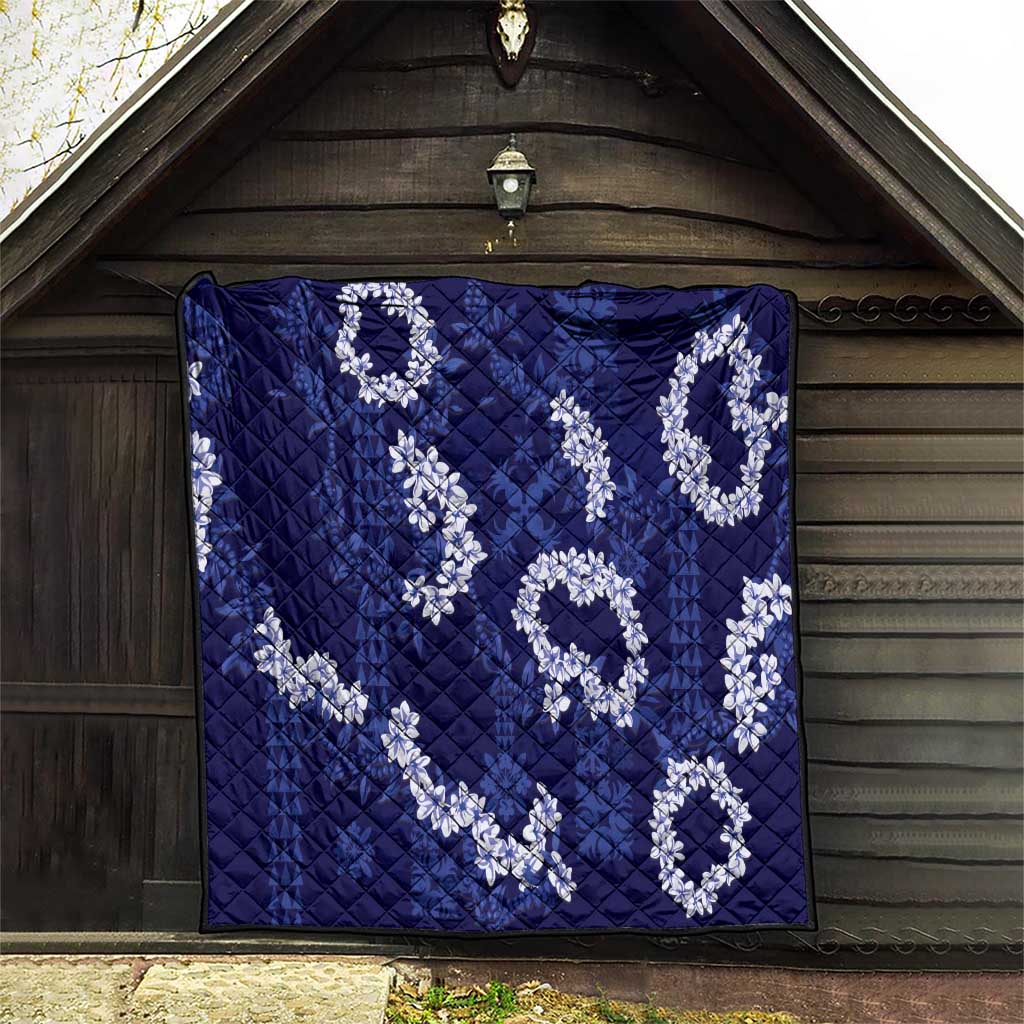 Mokihana Maile and Ilima Leis Quilt Uliuli Hawaiian Tapa Quilt Pattern LT9 - Polynesian Pride