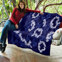 Mokihana Maile and Ilima Leis Quilt Uliuli Hawaiian Tapa Quilt Pattern LT9 - Polynesian Pride