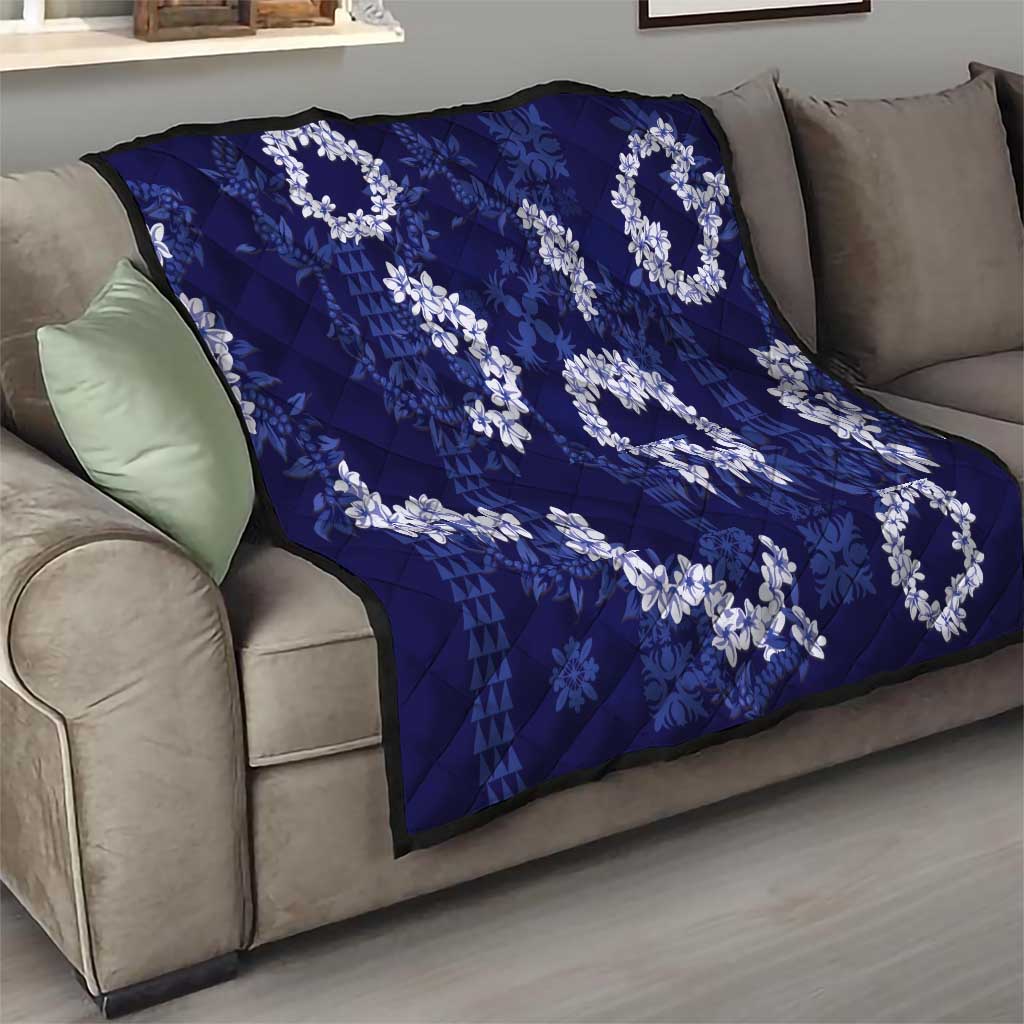 Mokihana Maile and Ilima Leis Quilt Uliuli Hawaiian Tapa Quilt Pattern LT9 - Polynesian Pride