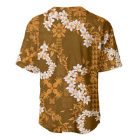 Mokihana Maile and Ilima Leis Baseball Jersey Alani Hawaiian Tapa Quilt Pattern LT9 - Polynesian Pride