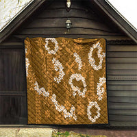 Mokihana Maile and Ilima Leis Quilt Alani Hawaiian Tapa Quilt Pattern LT9 - Polynesian Pride