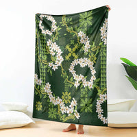 Mokihana Maile and Ilima Leis Blanket Omaʻomaʻo Hawaiian Tapa Quilt Pattern LT9 - Polynesian Pride