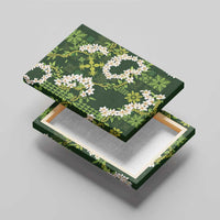 Mokihana Maile and Ilima Leis Canvas Wall Art Omaʻomaʻo Hawaiian Tapa Quilt Pattern LT9 - Polynesian Pride