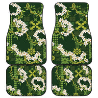 Mokihana Maile and Ilima Leis Car Mats Omaʻomaʻo Hawaiian Tapa Quilt Pattern LT9 - Polynesian Pride