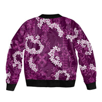 Mokihana Maile and Ilima Leis Bomber Jacket Akala Hawaiian Tapa Quilt Pattern LT9 - Polynesian Pride