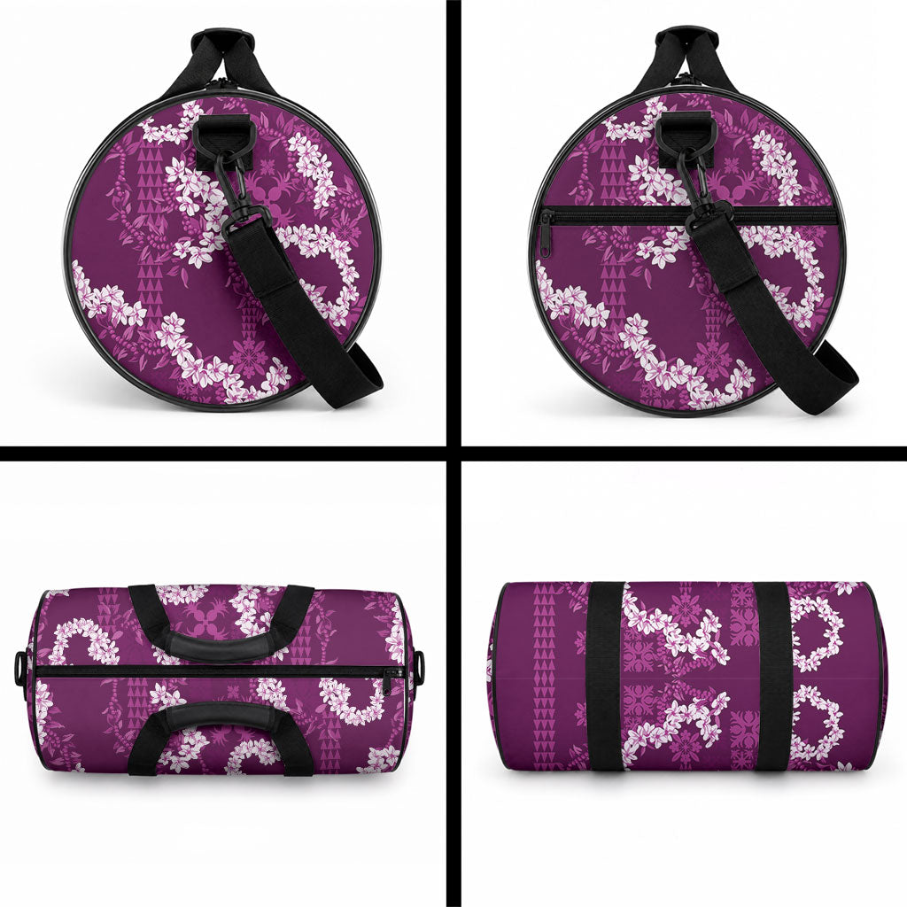 Mokihana Maile and Ilima Leis Duffle Bag Akala Hawaiian Tapa Quilt Pattern LT9 - Polynesian Pride