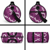 Mokihana Maile and Ilima Leis Duffle Bag Akala Hawaiian Tapa Quilt Pattern LT9 - Polynesian Pride