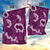 Mokihana Maile and Ilima Leis Garden Flag Akala Hawaiian Tapa Quilt Pattern LT9 - Polynesian Pride