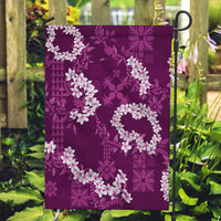 Mokihana Maile and Ilima Leis Garden Flag Akala Hawaiian Tapa Quilt Pattern LT9 Garden Flag Pink - Polynesian Pride