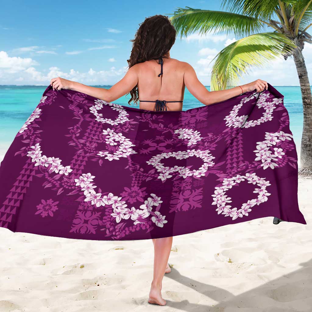 Mokihana Maile and Ilima Leis Sarong Akala Hawaiian Tapa Quilt Pattern LT9 - Polynesian Pride