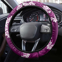 Mokihana Maile and Ilima Leis Steering Wheel Cover Akala Hawaiian Tapa Quilt Pattern LT9 - Polynesian Pride