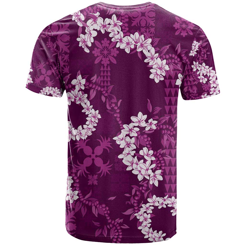 Mokihana Maile and Ilima Leis T Shirt Akala Hawaiian Tapa Quilt Pattern LT9 - Polynesian Pride