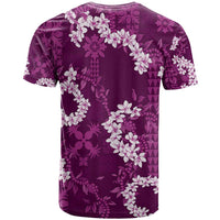 Mokihana Maile and Ilima Leis T Shirt Akala Hawaiian Tapa Quilt Pattern LT9 - Polynesian Pride