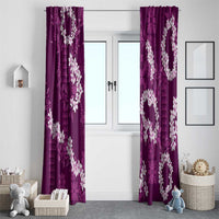 Mokihana Maile and Ilima Leis Window Curtain Akala Hawaiian Tapa Quilt Pattern LT9 - Polynesian Pride