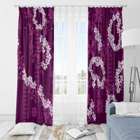 Mokihana Maile and Ilima Leis Window Curtain Akala Hawaiian Tapa Quilt Pattern LT9 - Polynesian Pride