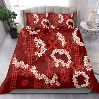 Mokihana Maile and Ilima Leis Bedding Set Ulaʻula Hawaiian Tapa Quilt Pattern LT9 - Polynesian Pride