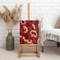 Mokihana Maile and Ilima Leis Canvas Wall Art Ulaʻula Hawaiian Tapa Quilt Pattern LT9 - Polynesian Pride
