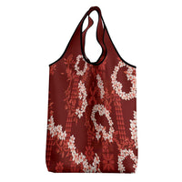 Mokihana Maile and Ilima Leis Grocery Bag Ulaʻula Hawaiian Tapa Quilt Pattern LT9 - Polynesian Pride