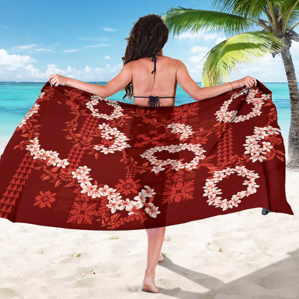 Mokihana Maile and Ilima Leis Sarong Ulaʻula Hawaiian Tapa Quilt Pattern LT9 - Polynesian Pride