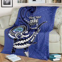 Personalized FSM 1986 Independence Day Blanket Polynesian Shark Tattoo Style LT9 - Polynesian Pride