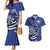 Personalized FSM 1986 Independence Day Couples Matching Mermaid Dress and Hawaiian Shirt Polynesian Shark Tattoo Style