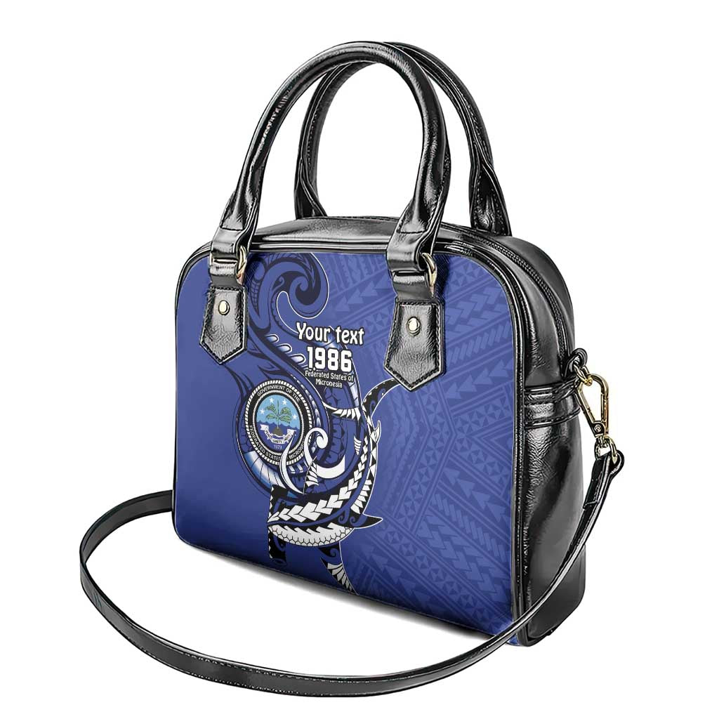 Personalized FSM 1986 Independence Day Shoulder Handbag Polynesian Shark Tattoo Style LT9 - Polynesian Pride