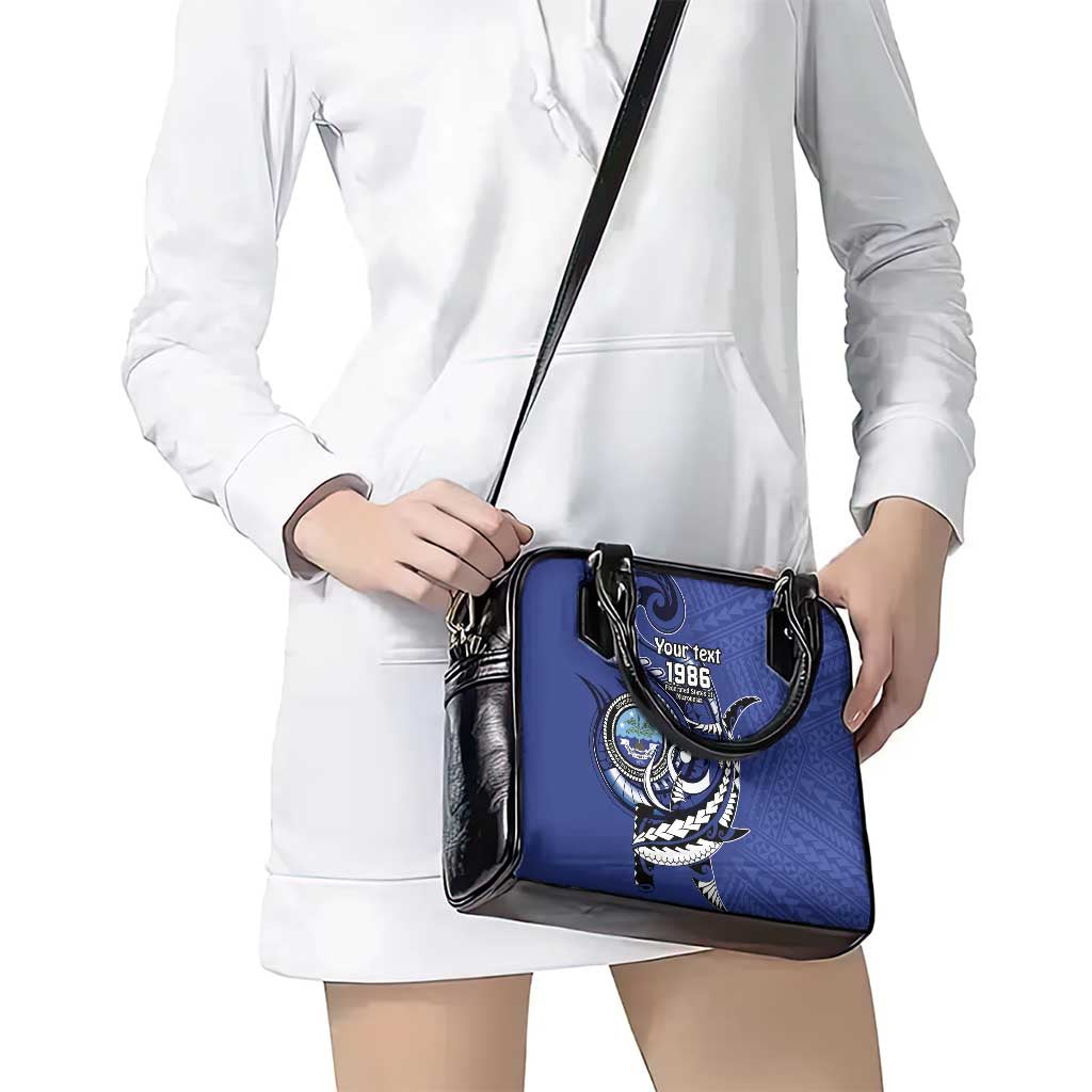 Personalized FSM 1986 Independence Day Shoulder Handbag Polynesian Shark Tattoo Style LT9 - Polynesian Pride