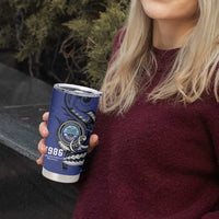 Personalized FSM 1986 Independence Day Tumbler Cup Polynesian Shark Tattoo Style LT9 - Polynesian Pride