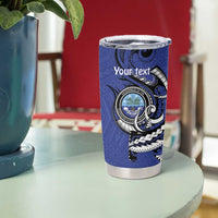 Personalized FSM 1986 Independence Day Tumbler Cup Polynesian Shark Tattoo Style LT9 - Polynesian Pride