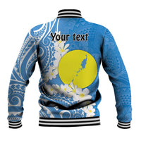 Personalized Palau 1994 Belau Rekid Baseball Jacket Polynesian Plumeria Style LT9 - Polynesian Pride