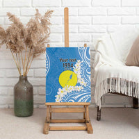 Personalized Palau 1994 Belau Rekid Canvas Wall Art Polynesian Plumeria Style LT9 - Polynesian Pride