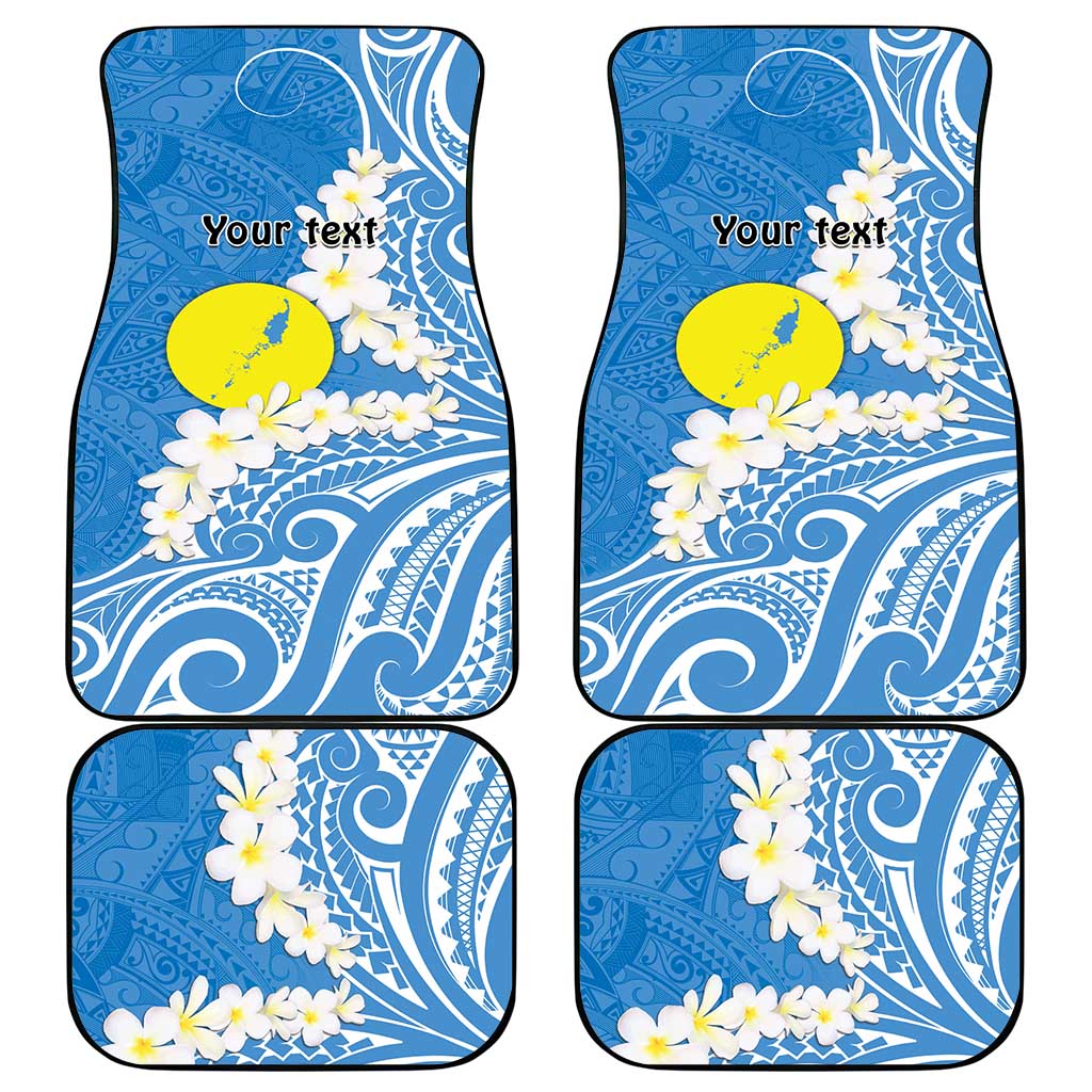 Personalized Palau 1994 Belau Rekid Car Mats Polynesian Plumeria Style LT9 - Polynesian Pride