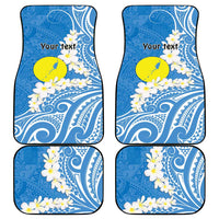 Personalized Palau 1994 Belau Rekid Car Mats Polynesian Plumeria Style LT9 - Polynesian Pride