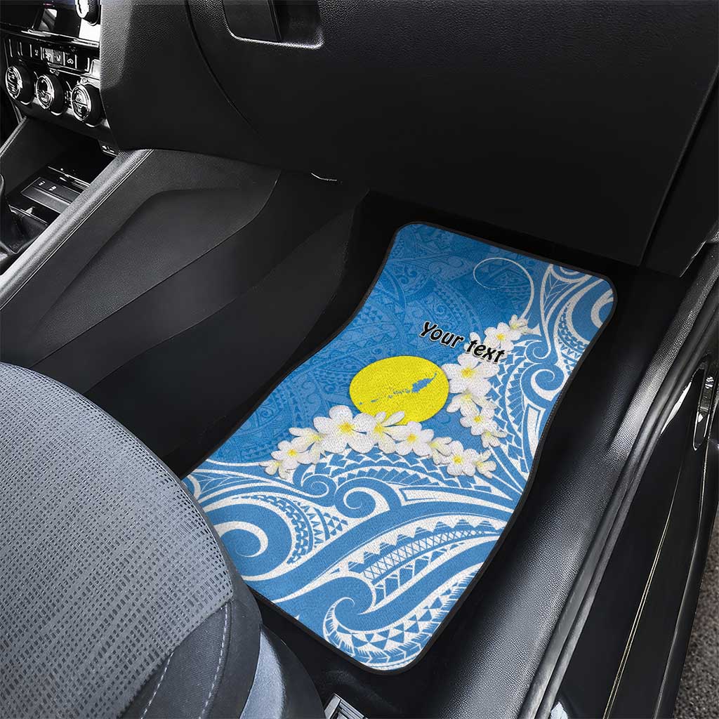Personalized Palau 1994 Belau Rekid Car Mats Polynesian Plumeria Style LT9 - Polynesian Pride