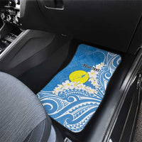 Personalized Palau 1994 Belau Rekid Car Mats Polynesian Plumeria Style LT9 - Polynesian Pride