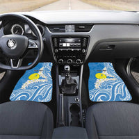 Personalized Palau 1994 Belau Rekid Car Mats Polynesian Plumeria Style LT9 Set 2pcs - Front Blue - Polynesian Pride