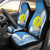 Personalized Palau 1994 Belau Rekid Car Seat Cover Polynesian Plumeria Style