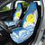 Personalized Palau 1994 Belau Rekid Car Seat Cover Polynesian Plumeria Style