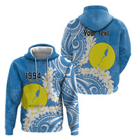 Personalized Palau 1994 Belau Rekid Hoodie Polynesian Plumeria Style LT9 - Polynesian Pride