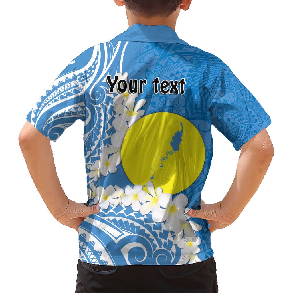 Personalized Palau 1994 Belau Rekid Kid Hawaiian Shirt Polynesian Plumeria Style LT9 - Polynesian Pride
