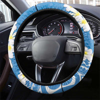 Palau 1994 Belau Rekid Steering Wheel Cover Polynesian Plumeria Style LT9 - Polynesian Pride