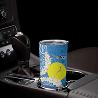 Personalized Palau 1994 Belau Rekid Tumbler Cup Polynesian Plumeria Style LT9 - Polynesian Pride